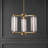 Cyndy Square Glass And Metal Chandelier