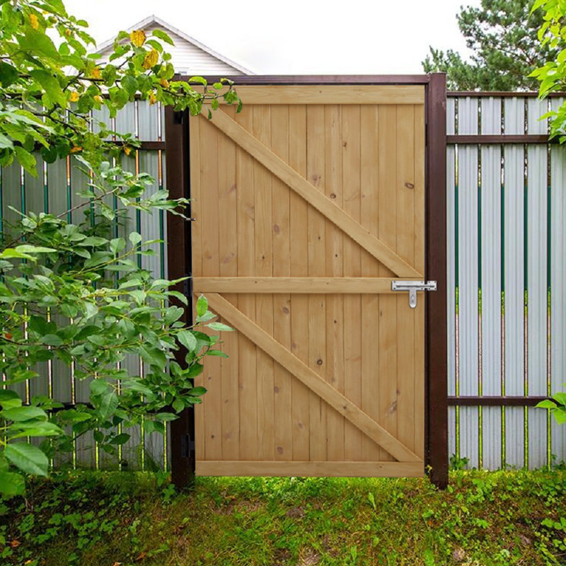 Luana Wood Gate, 152cm H x 91cm W x 2cm D