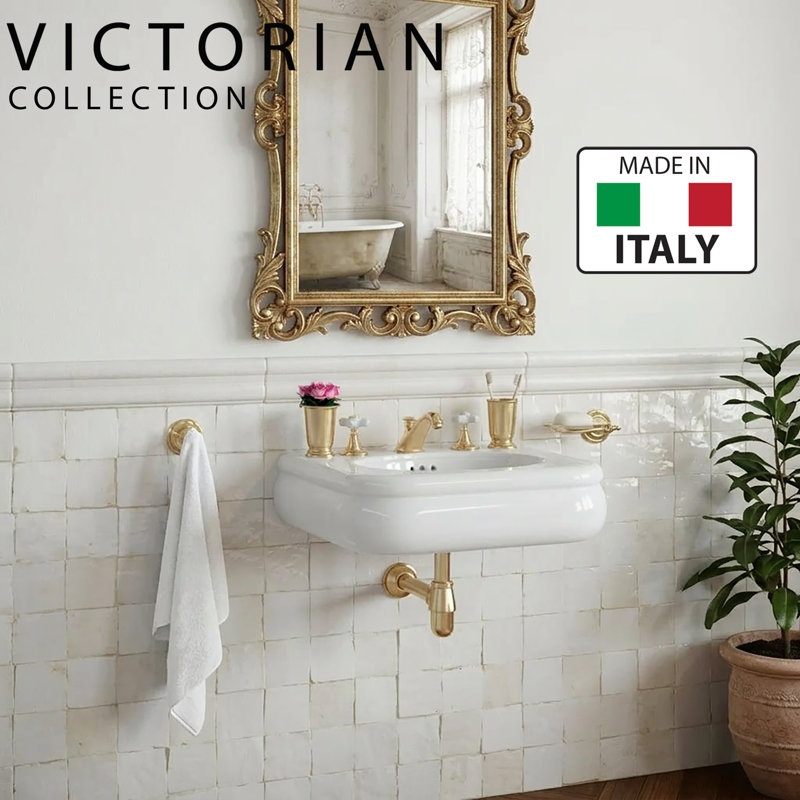 Nantucket Sinks 31.5-inch Fireclay Wallmount Console Bath Sink