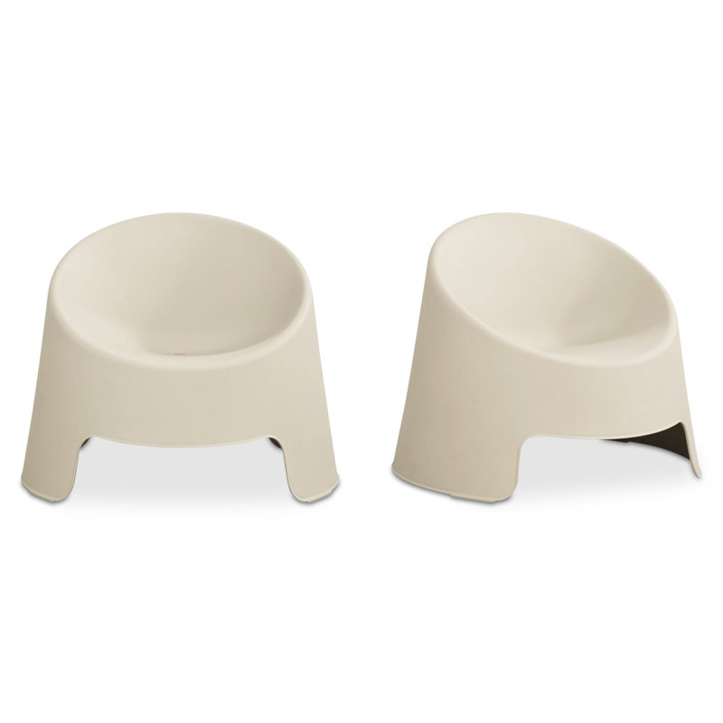 Ensemble de deux chaises d'appoint Nolla, Gris