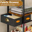Table basse roulante avec plateau en bois surdimensionné à double largeur, plateau de télévision mobile avec tiroir de rangement et roulettes pour canapé, table d'appoint portable pour le salon, bureau personnel, bureau spacieux pour travailler