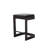 Regan Bar Stool w/Black Leather-Graphite-48367409