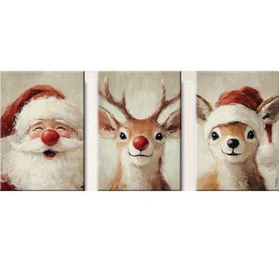 3 Piece Wrapped Canvas Wall Art