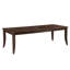 Table de salle à manger Bobby avec rallonge en bois de bouleau cerise 78-96 po