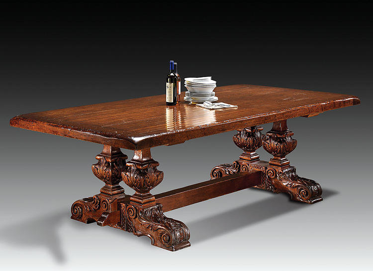Tuscan Walnut Solid Wood Dining Table