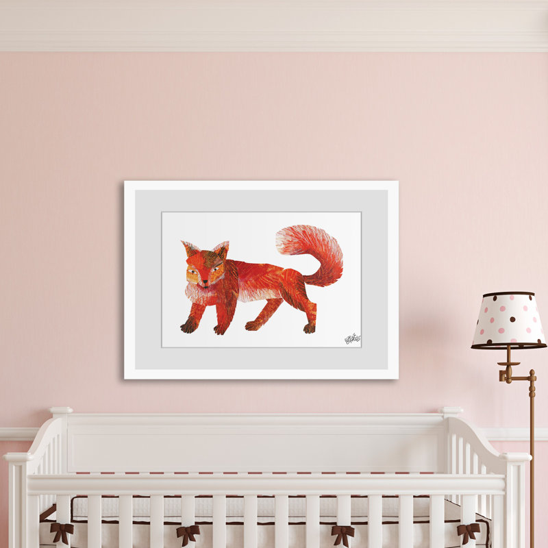 Red Fox 2 by Eric Carle - Painting, 61cm H x 91cm W