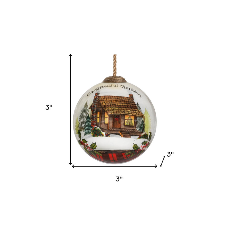Ornement rétro en verre soufflé à la bouche