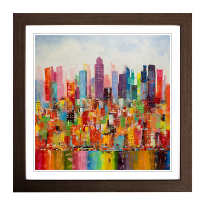 City Of New York Color - Framed Print