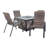 Premium All-Weather Wicker Outdoor Stacking Dining Armchair with Cushion