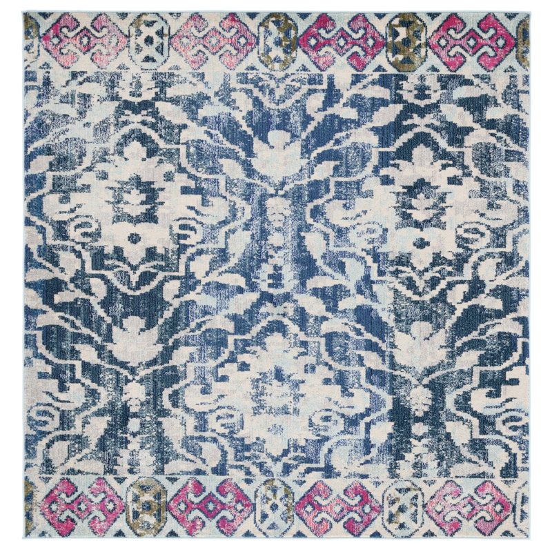 Dylanthomas Performance Oriental Rug, Square 6'7"