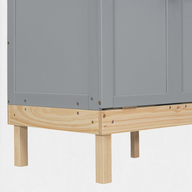 Grand lit escamotable, gris
