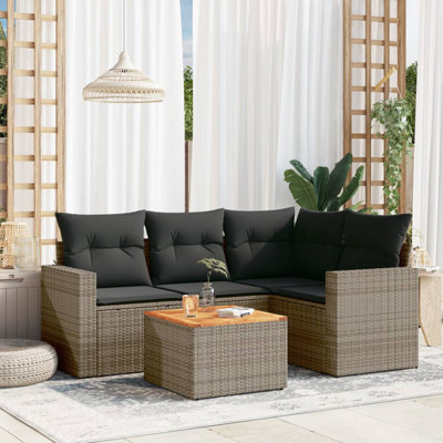 Ensemble de canapé de jardin Vidaxl PE