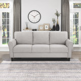 Luling 80.5" Round Arm Fabric Upholstered Sofa