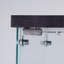 Armoires | Vitrine 2 portes avec 3 tablettes de rangement intérieures, cadre noir | Contemporain | Salon