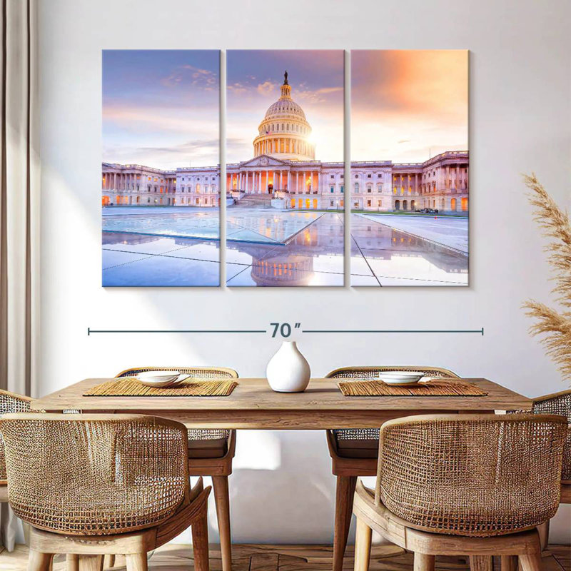 Lilie Majestic US Capitol Building, 24" H x 38" W