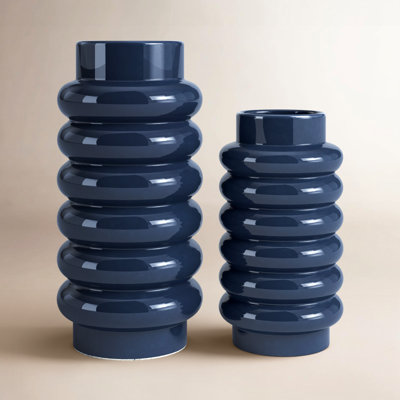 Alix 2 Piece Stoneware Table Vase Set
