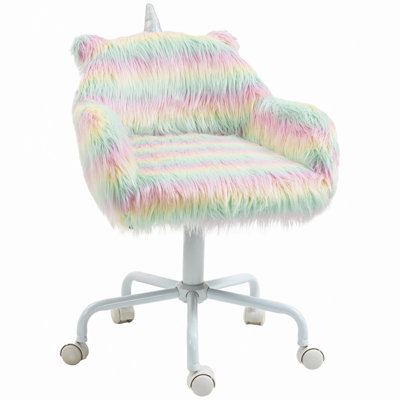 Comfortable Plush Office Chair with Playful Unicorn Theme for Relaxing and Productive Work