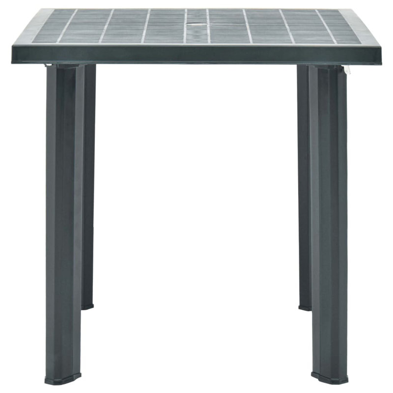 Nairn Rectangular Outdoor with Umbrella Hole Dining Table - 80 cm W 75 cm D, Green