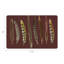 Pheasant Feathers Vegan Leather Rectangle Pebble Placemat-1069368263