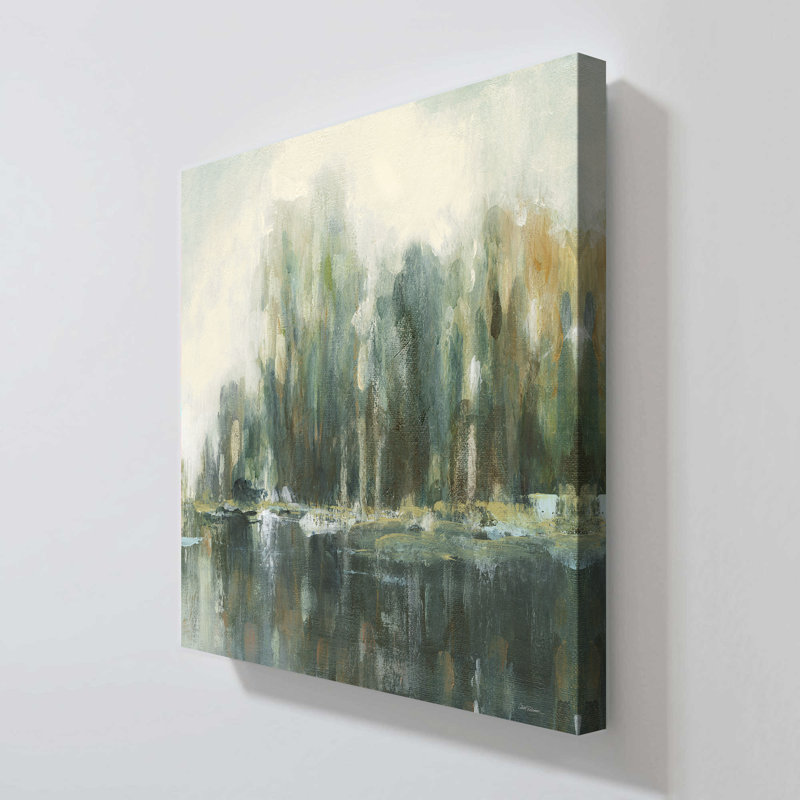 "Textured Treeline II" par Carol Robinson, reproduction sur toile, H 18 po x l 18 po x P 1 po