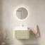 Meuble-lavabo de salle de bain 30 po avec lavabo, lavabo à fixation murale à bords arrondis flottants avec lavabo à tiroir rectangulaire en céramique, sans robinet, pré-assemblé-126528558-126528556