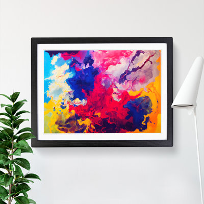 Colourful Ink Art Abstract - Print