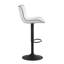 Swivel Upholstered Adjustable Height Counter Stool with Metal Frame-92070193
