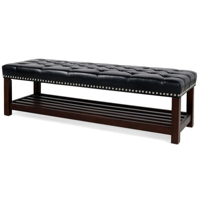 Bedroom Upholstered Leather Bench