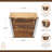 Cavorn Tapered Square Brown Planter Bucket-1937800479
