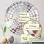 Miroir décoratif à cercles concentriques dorés-101223673