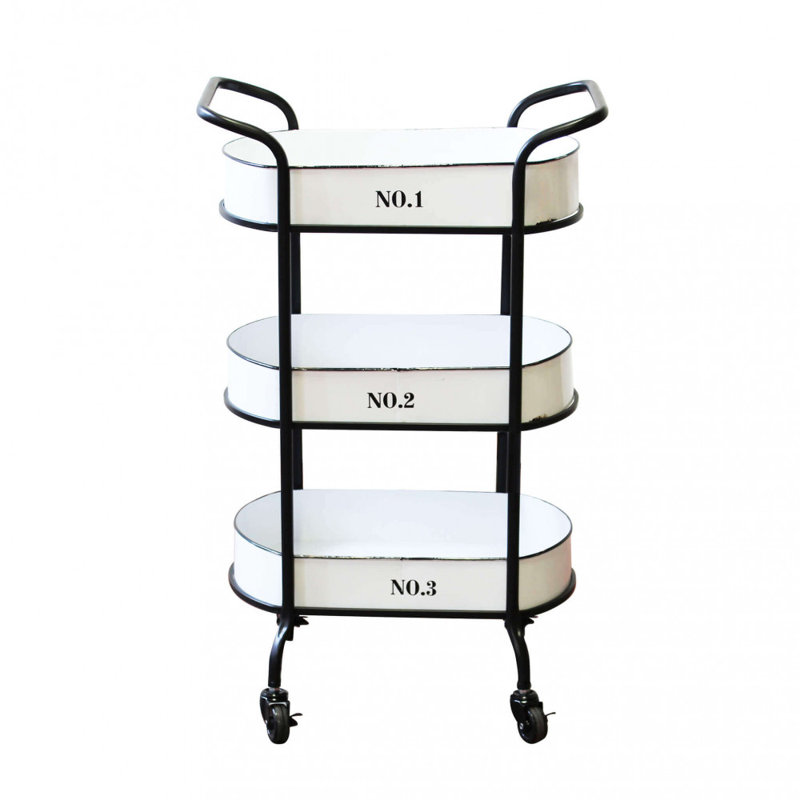 Jorgenson Metal Bar Cart