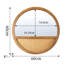 Alpers 60x60CM Wall Mirror Wood Framed Round Flat Accent Mirror