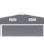 Remise de rangement 10 x 12 pi avec panneau en acier de couleur 0,23 mm et film protecteur de surface, 2 fenêtres de jour, option 2 couleurs, cadeau pratique pour le rangement extérieur-126148140