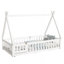 Lit simple en forme de tente, lit tipi avec garde-corps, lattes et porte-286085928-286085929