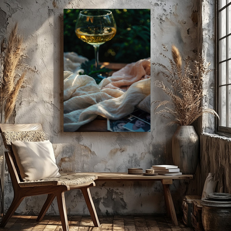 Toile d'une composition légèrement floue avec un arrangement délicat de tissus muraux clairs dans des tons crème et beige évocateurs