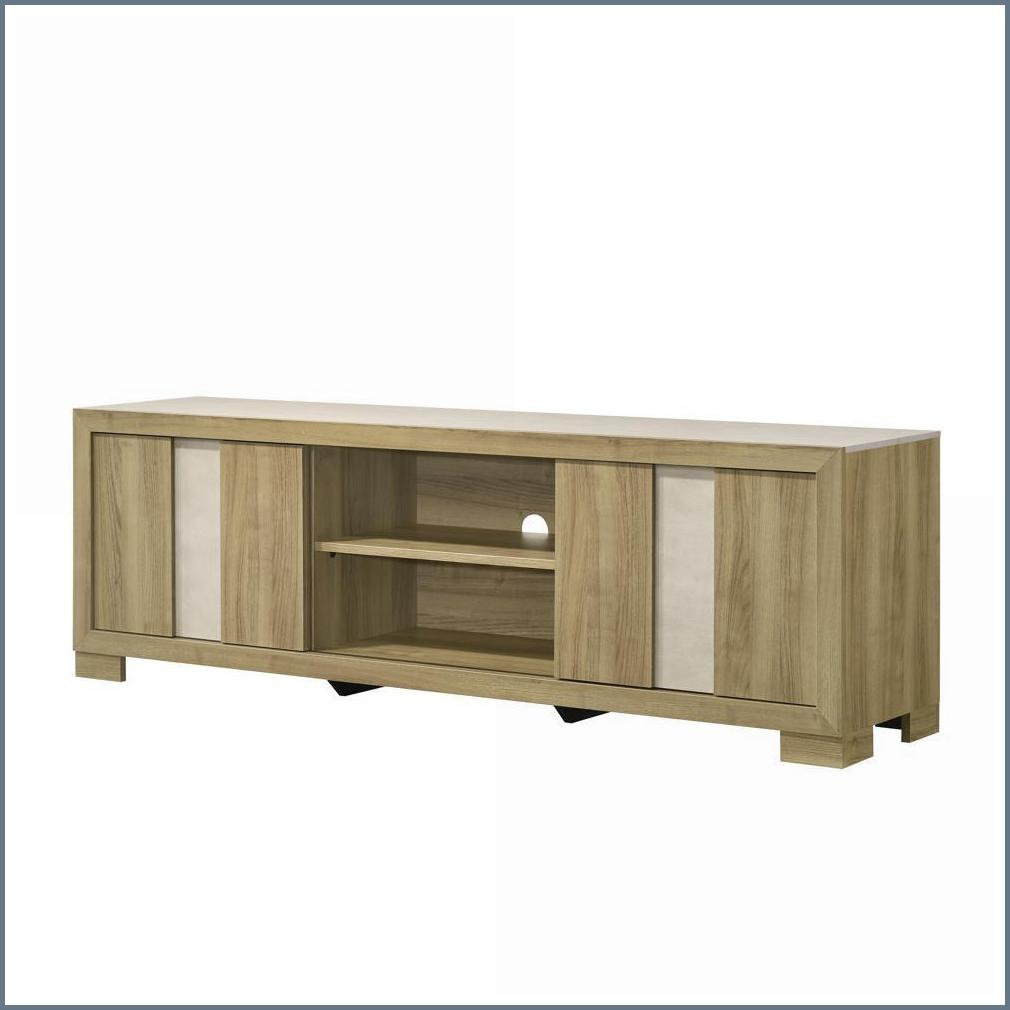 One Allium Way® Entertainment Console, 72-Inch Rustic Driftwood with ...