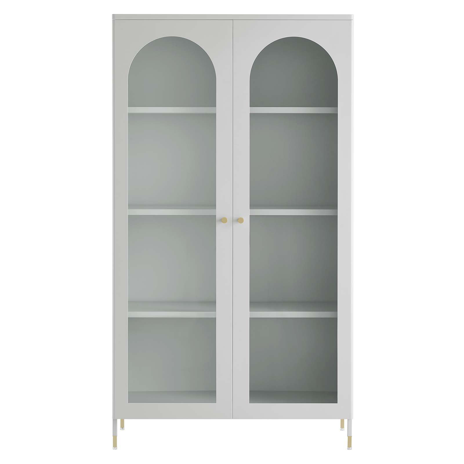 Ameriwood Home Clarkson Storage Cabinet in White 