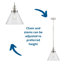Luminaire suspendu conique 1 lumière-33263808