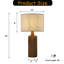 Lampe de table 22 po Traditional Natural Farmhouse