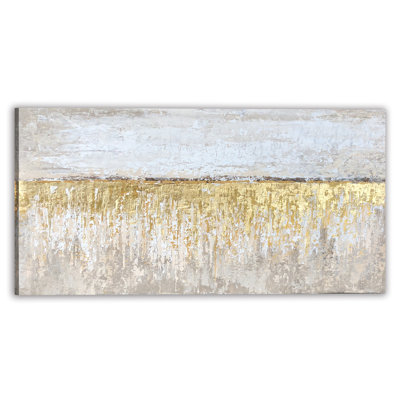 Golden Seacoast - peinture sur toile tendue
