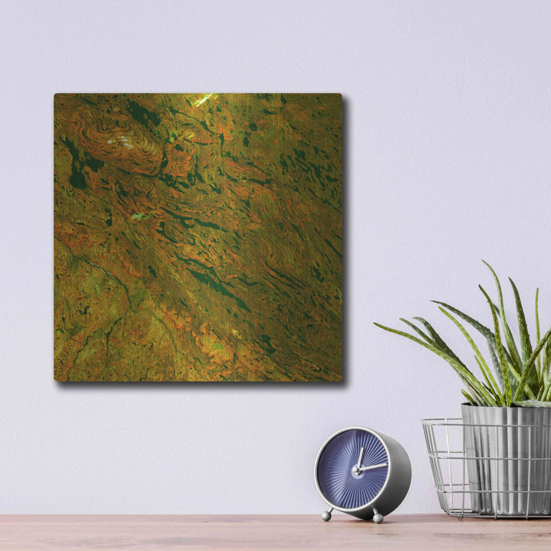 Brayden Studio® «Earth as Art: Rock F pliant», art mural en métal, H 12 po x l 12 po