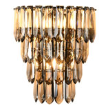 Tiered Crystal Wall Sconce