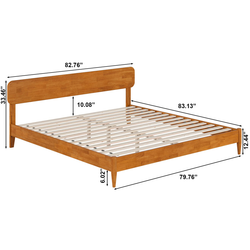 Vetu Solid Wood Platform Bed