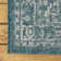 Massimo Bohemian Medallion Textured Weave Teal/Gray Indoor/Outdoor Rug