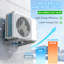 Mini climatiseur à deux blocs sans conduit 21 SEER2 12 000 BTU WIFI avec onduleur