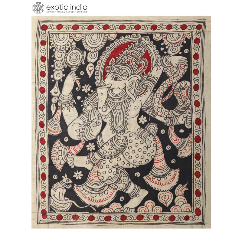 Danse Ganesha | Kalamkari, peinture sur coton