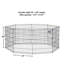 Parc et enclos pliable en métal MidWest Homes for Pet-686335570