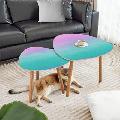 Ensemble de 2 tables gigognes Triangle Nesting