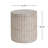 Outdoor/Indoor Lightweight Concrete Side Table,Travertine Finish