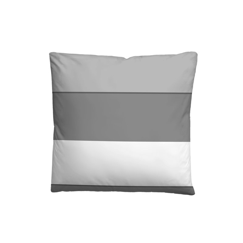 Sateen 80 TC 2 Piece Duvet Cover Set, 155 x 200 cm + 80 x 80 cm, Gray